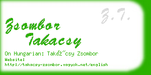 zsombor takacsy business card